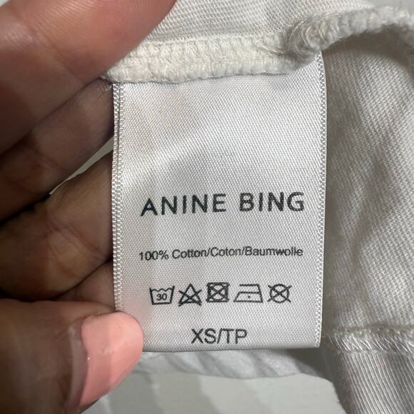 Anine Bing White Los Angeles Graphic Tee Sz XS - Picture 8 of 14